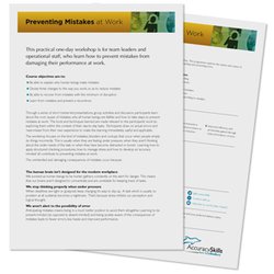 Preventing Mistakes at Work