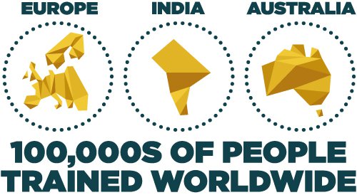100,000s of people trained worldwide