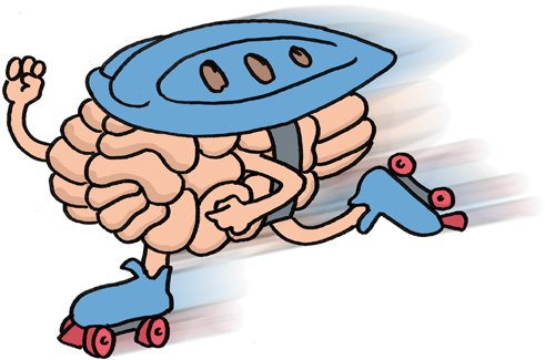 Brain on roller skates
