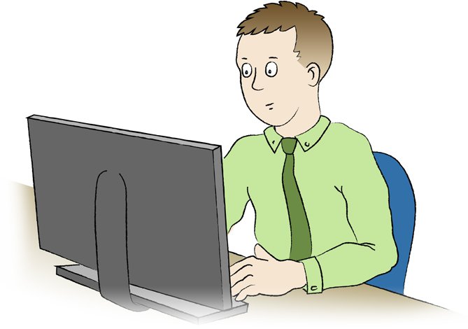 Man at computer